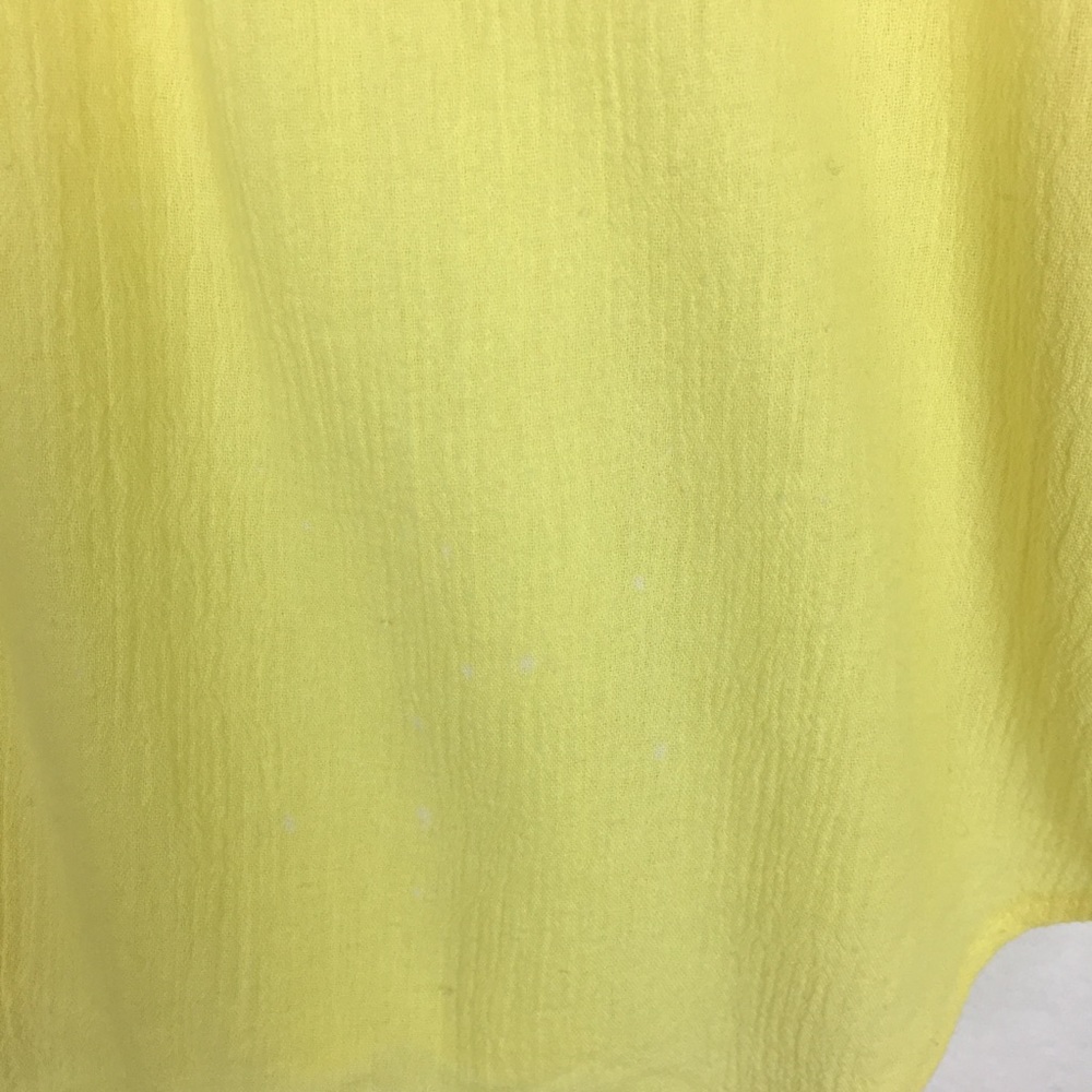 Ella Moss Yellow Gauzy Cotton Flared Sleeve Top size XS - Picture 7 of 11